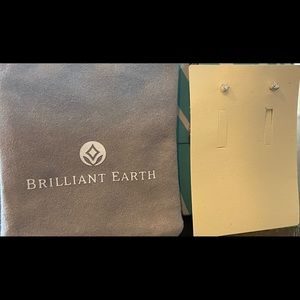 Lab diamond earrings